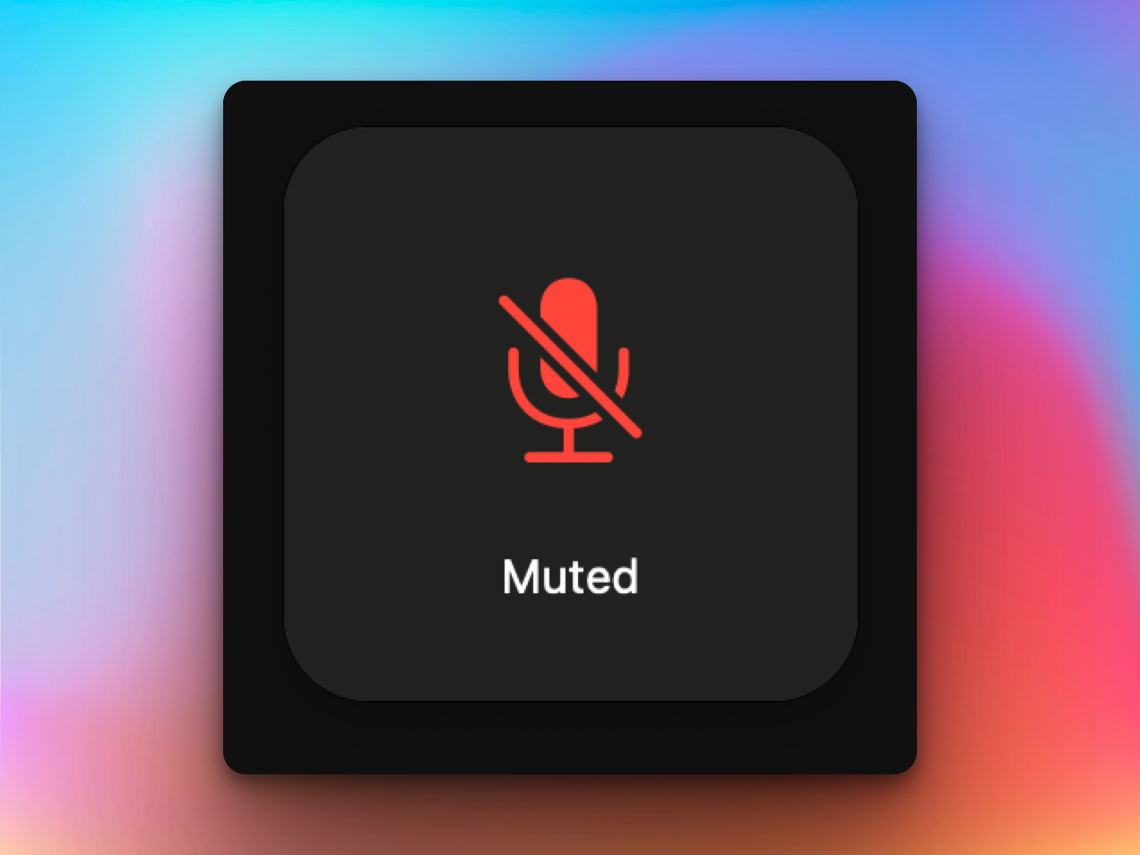 Hard Mute Status HUD Display